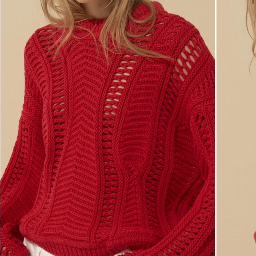 ISO BA&SH Gramy Red Sweater